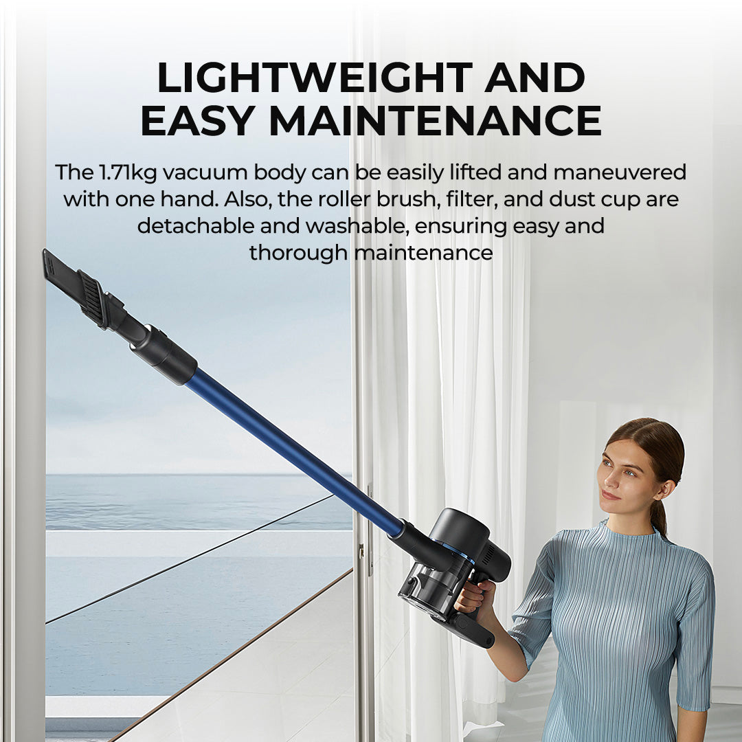 【Powerful 4-IN-1】MOVA S4 Detect Cordless Stick Vacuum | Anti-Tangle | Blue LED Laser | 20,000Pa | 2-Years Warranty