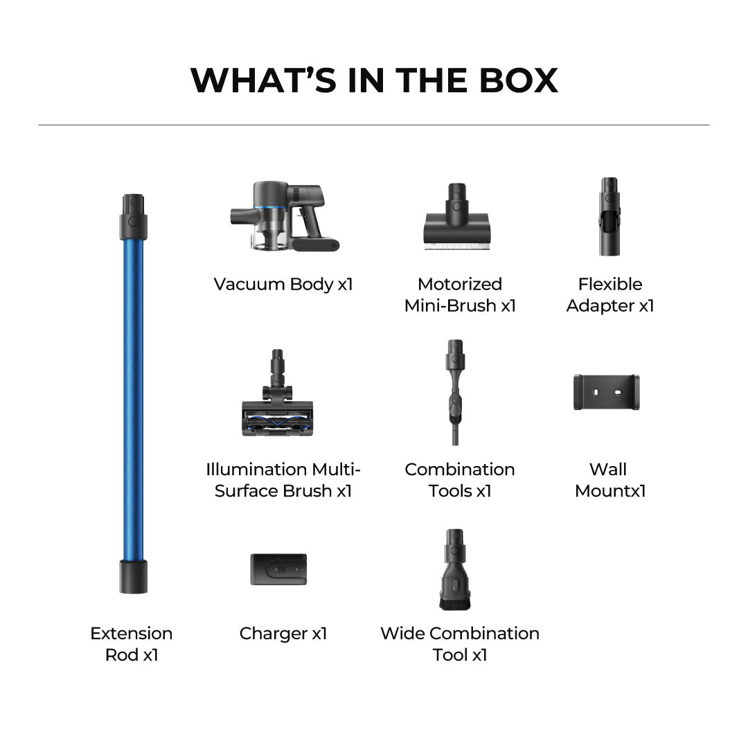 【Powerful 4-IN-1】MOVA S4 Detect Cordless Stick Vacuum | Anti-Tangle | Blue LED Laser | 20,000Pa | 2-Years Warranty