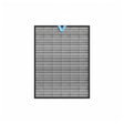 Grey pleated replacement filter panel with blue tab at top center