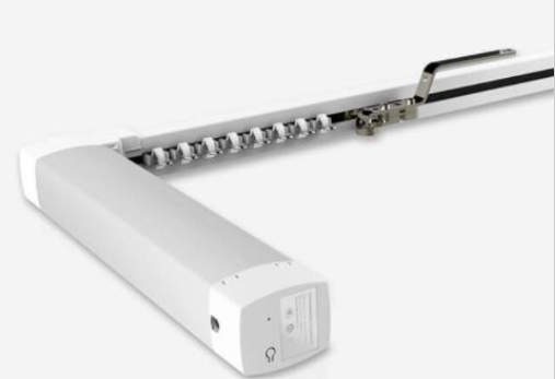 Aqara curtain controller motor, white linear motor housing with rail mount