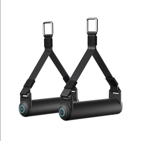 Speediance PowerGrip phone mount with dual straps and clips, black