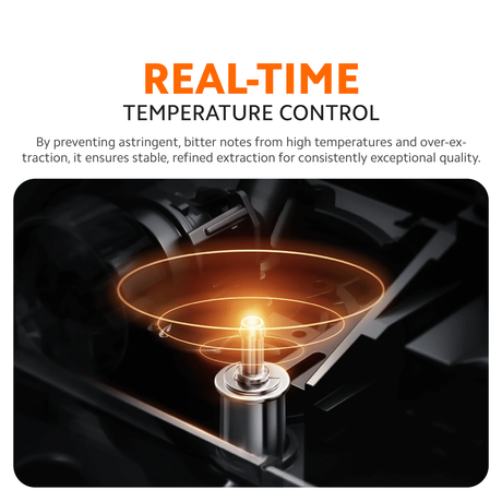 Xiaomi semi-automatic espresso machine temperature control with glowing heating element