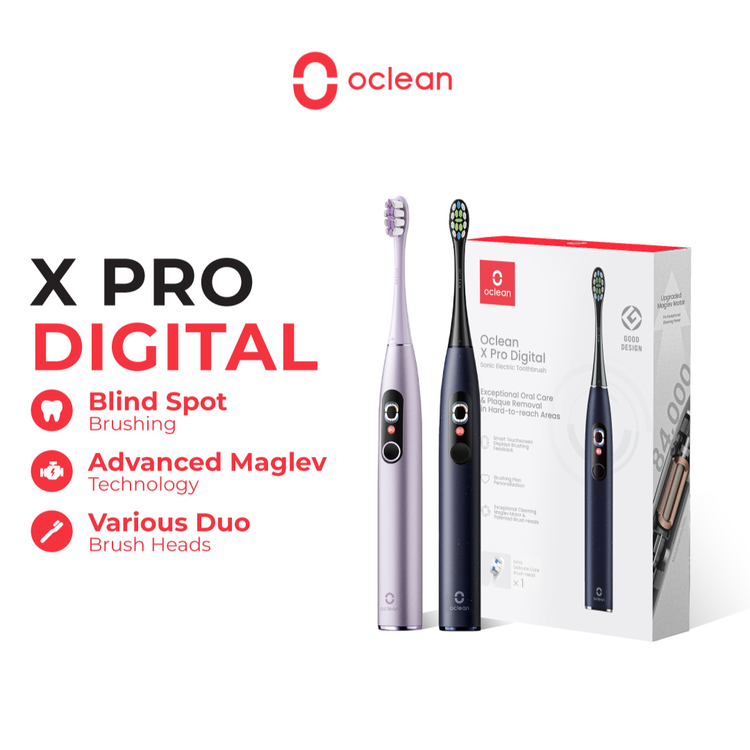 [New] Oclean X Pro Digital Smart Electric Toothbrush With Touch Screen, Instant Feedback & App Connectivity