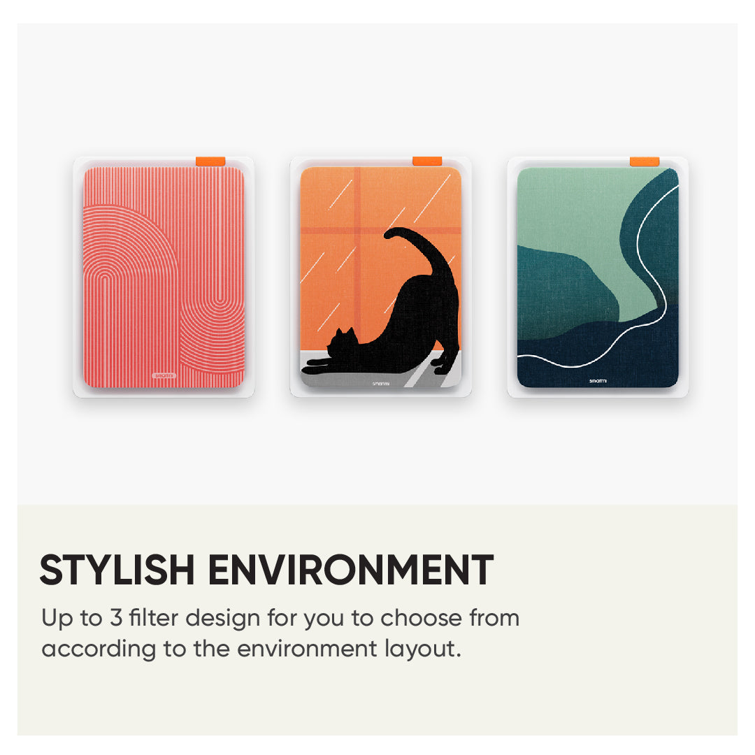 Smartmi E1 Frame Air Purifier Smart Control Flexible Placement Compact Design (18 ㎡ / 194 sq. ft)