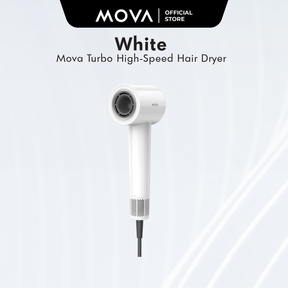 MOVA Turbo High-Speed Hair Dryer | 110,000 RPM | 40s Rapid Drying | 200million Negative Ion | 57 ℃ NTC | 8-Hair Care Modes