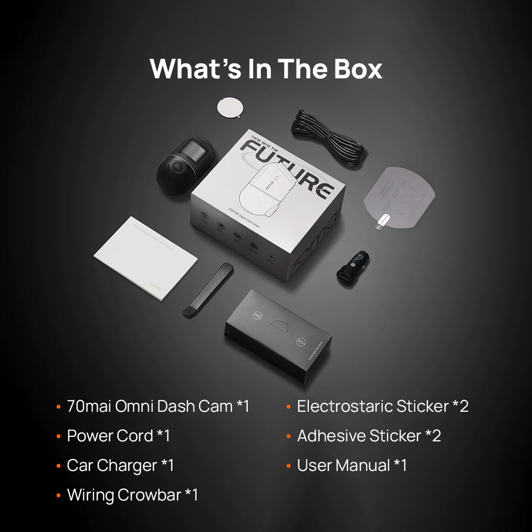 70mai Omni X200 360° Dashcam