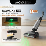 MOVA X4 Pro Wet Dry Floor Washer & Vacuum Cleaner |  Hot-Water Floor Cleaning | 100°C Hot Water Wash