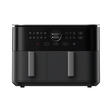 Xiaomi dual zone air fryer 10L with two front pull-out handles, black control panel