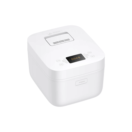 White Xiaomi multifunctional rice cooker with control panel and digital display, 4L