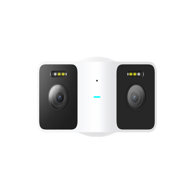 Xiaomi CW100 Dual security camera, white dual-lens unit with two LED light bars