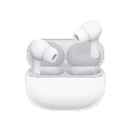 REDMI Buds 8 Pro true wireless earbuds in Cloud White case, open view