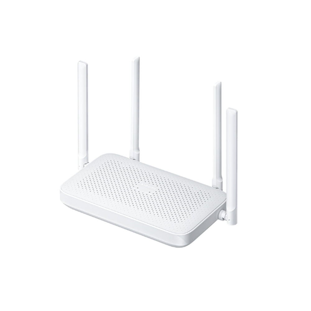 Xiaomi Router AX1500 with three white antennas