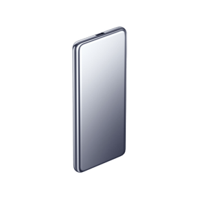 Ultraslim power bank 5.000mAh in silbernes Metallgehäuse