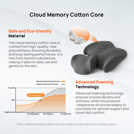 70mai Lumbar Support & Headrest Pillow Set Product vendor