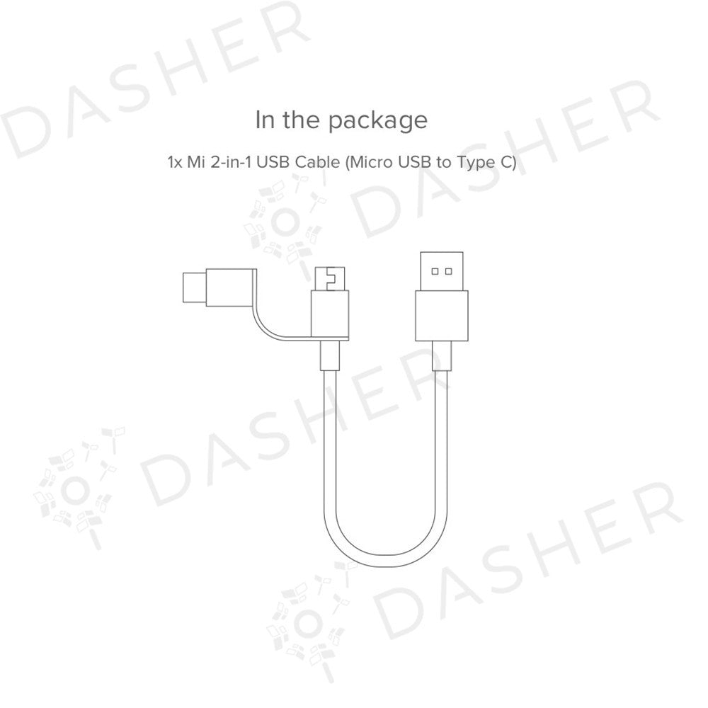 Xiaomi 2-in-1 USB Cable Micro USB to Type-C