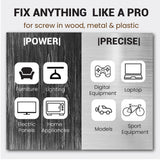 Feature poster for screw driving tool: power and precise control icons
