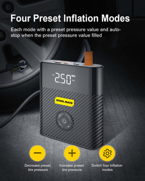 Steelmate 2 in 1 Tire Inflator, Power bank & Jump Starter SP1 铁将军