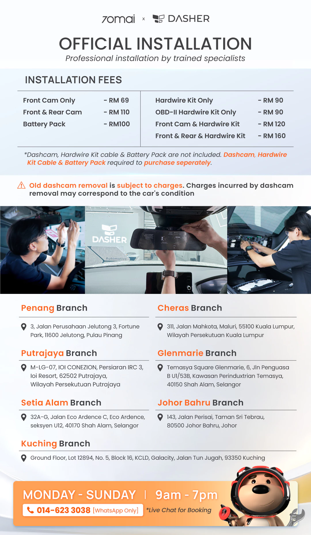 Dash Cam Installation Booking