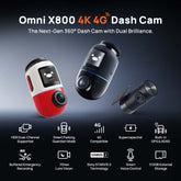 [New Launch] 70mai Omni X800 360° Dashcam 4K resolution with 4G connectivity