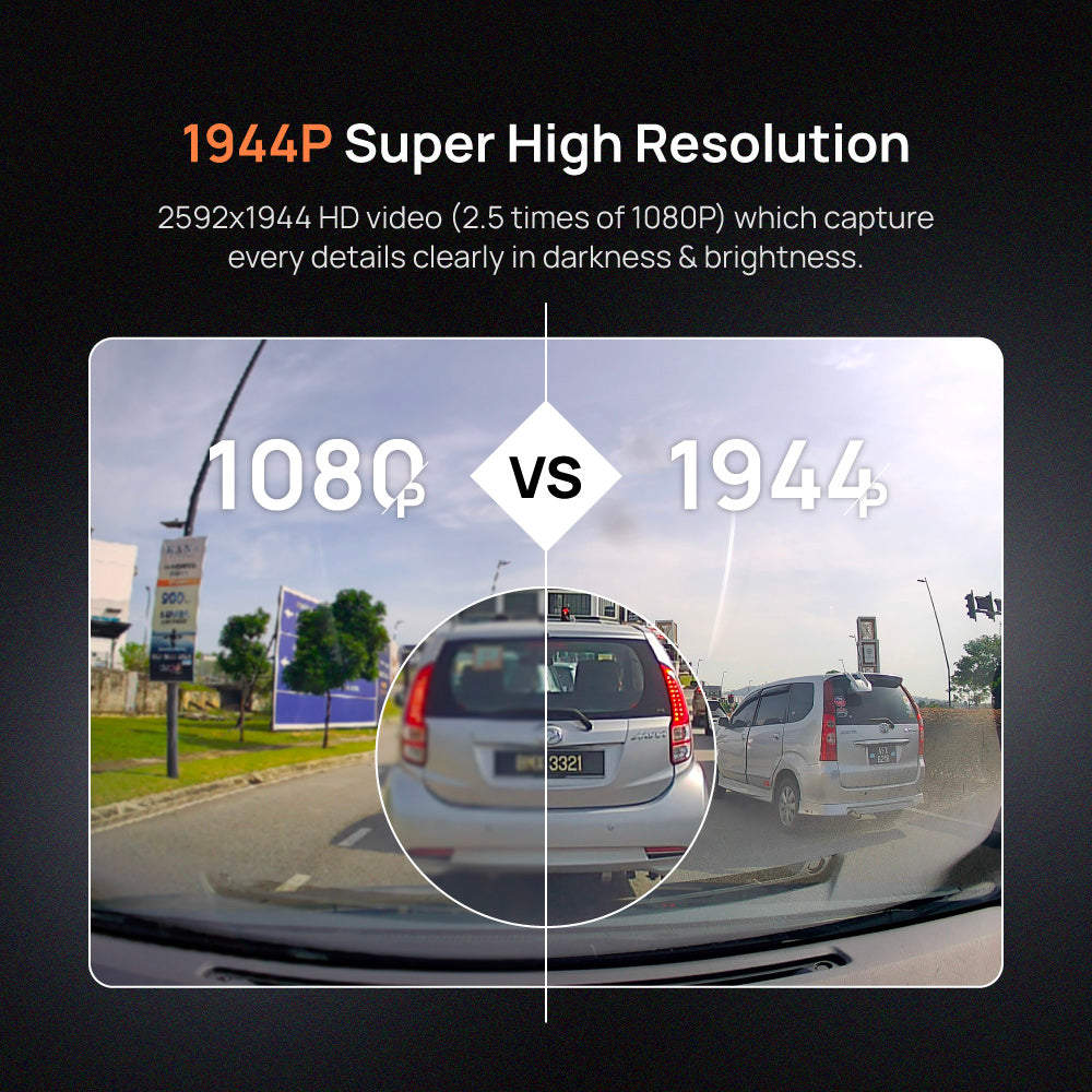 70mai A500s Front and Rear Dash Cam