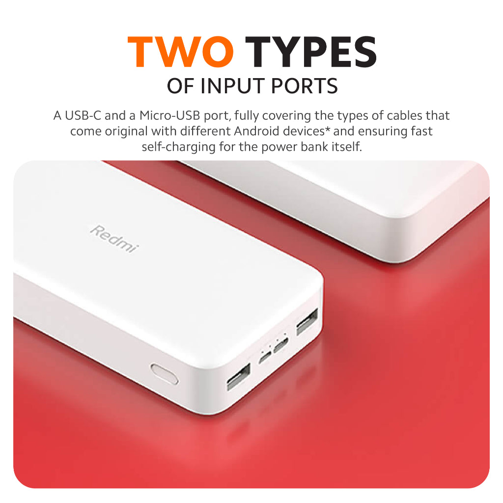 Redmi 20000mAh 18W Fast Charge Power Bank