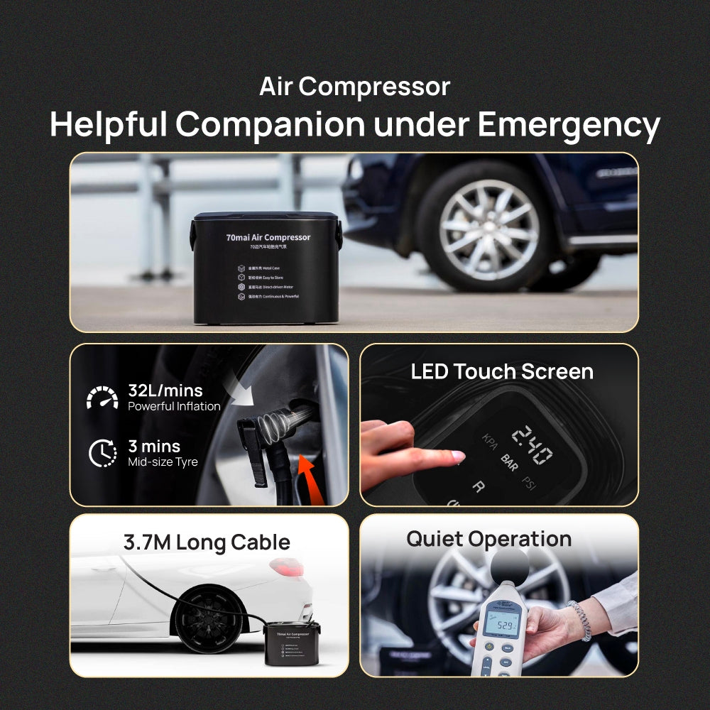 70mai Jump Starter and Air Compressor Bundle