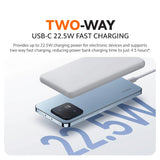 White Xiaomi power bank with visible ports on the side