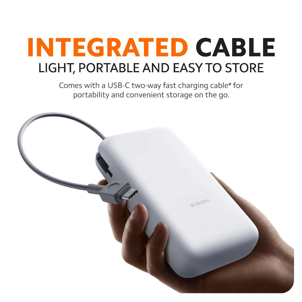 Xiaomi Power Bank 20000mAh Integrated Cable