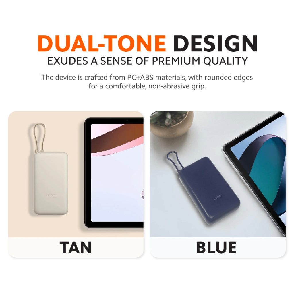 Xiaomi 33W Power Bank 20000mAh Integrated Cable