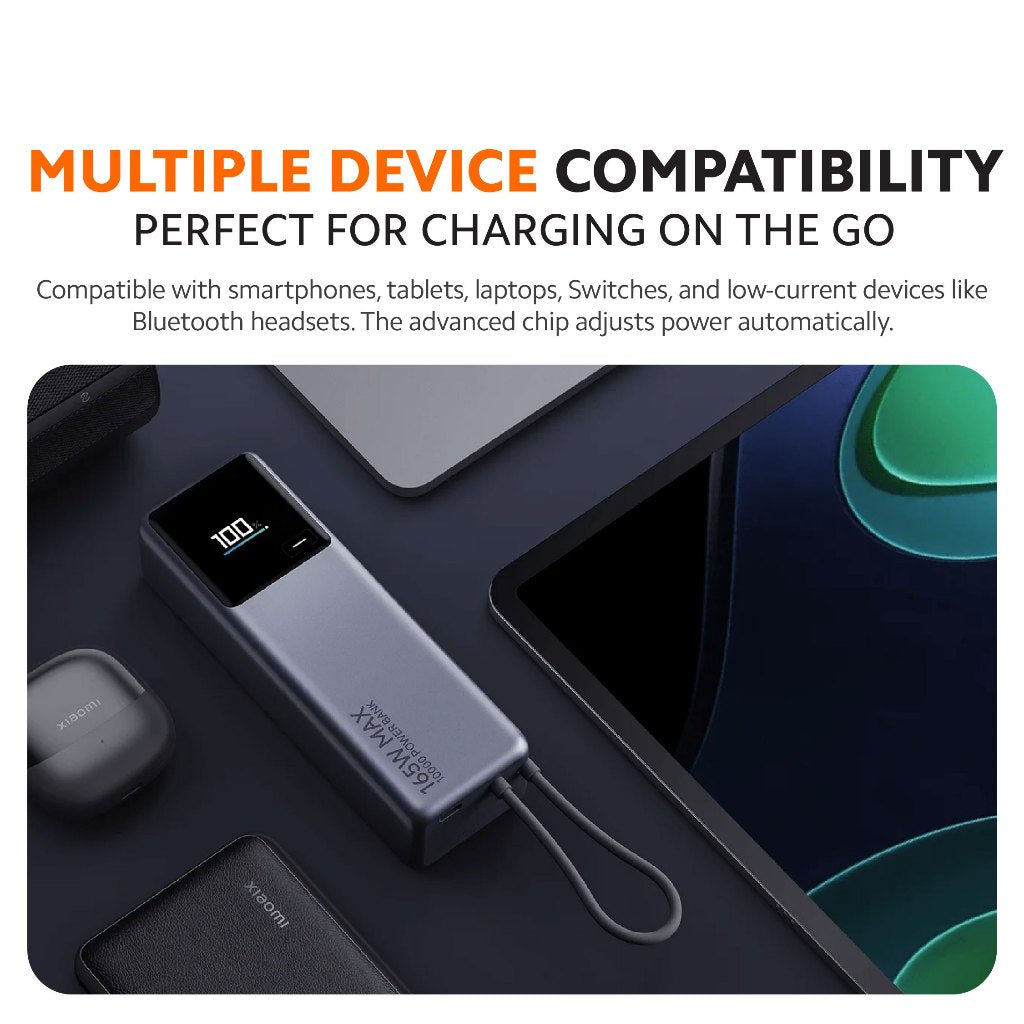 Xiaomi 165W Power Bank 10000 (Integrated Cable)