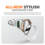 Xiaomi Smart Band 10 strap set with quick-release design in multiple styles and colors.