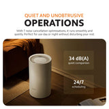 White Xiaomi smart dehumidifier standing with round top air outlet