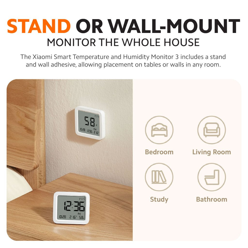Xiaomi Smart Temperature and Humidity Monitor 3