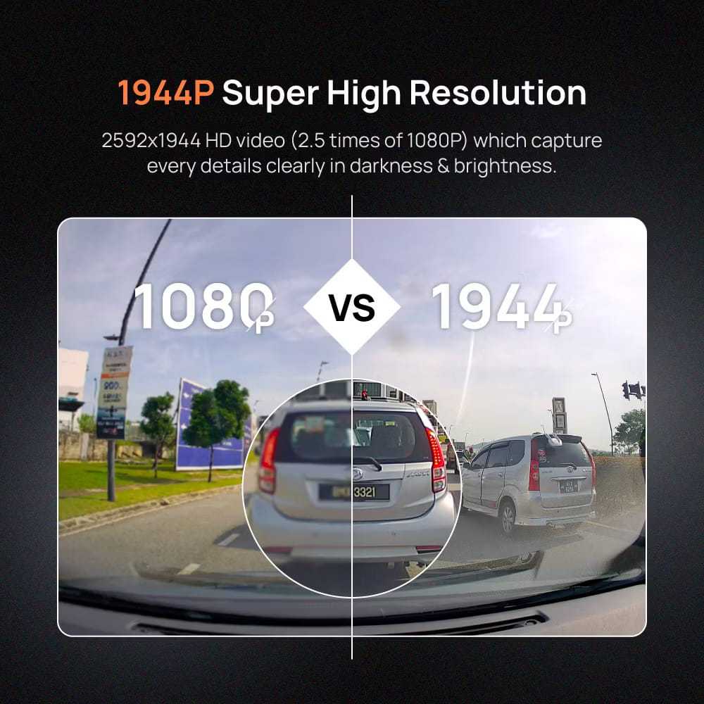 70mai A500S Dash Cam with RC06 Rear Camera