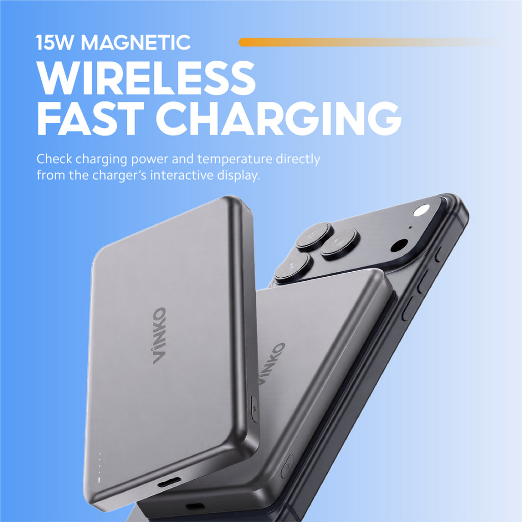 VINKO V16 Magnetic Wireless Power Bank