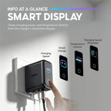 VINKO KN-2D 100W 3-Port GaN Charger with Smart Display
