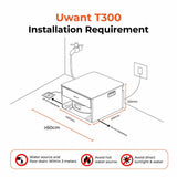 UWANT T300 Robot Vacuum with Built-In WaterKit