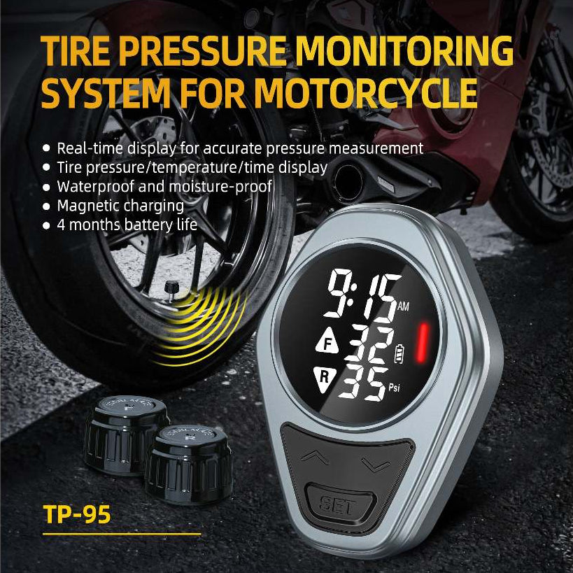 Steelmate TP-95 Motorcycle Tyre Pressure Monitor (TPMS)
