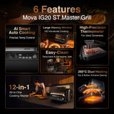 MOVA IG20 ST GrillMaster Multi-Grill and Air Fryer