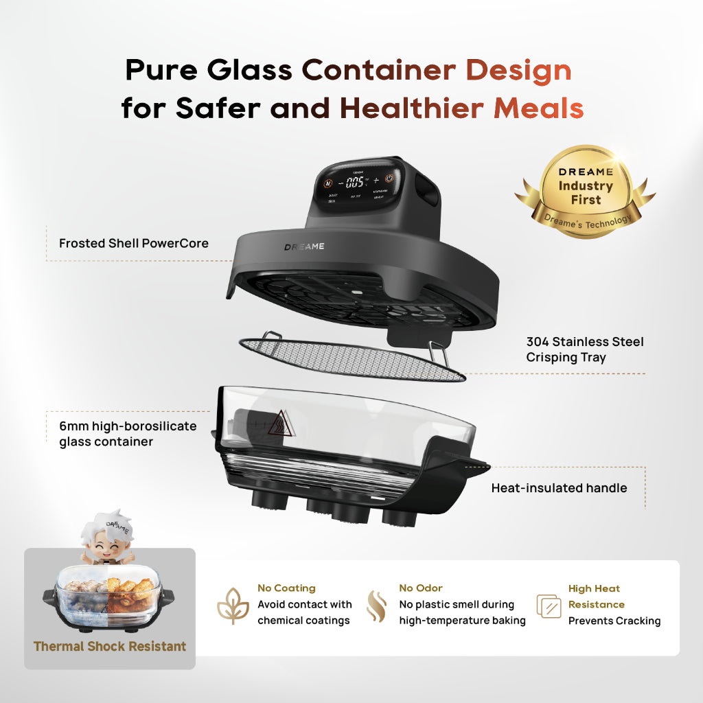 Dreame Tasti PT60 Glass Air Fryer