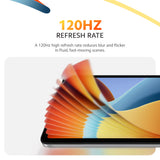 REDMI Pad 2 tablet front corner with colorful display and rounded edges