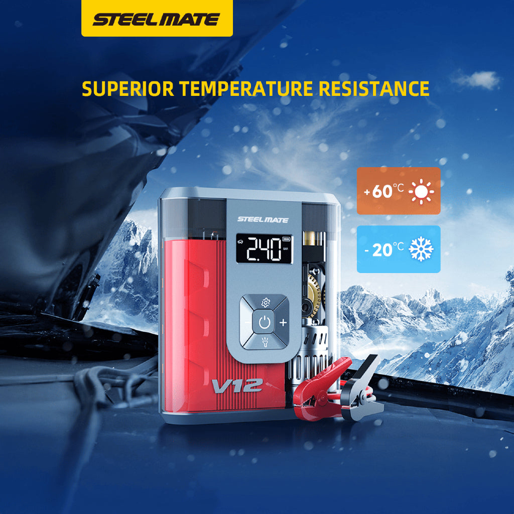 Steelmate V12 Pro Tire Inflator and Jump Starter