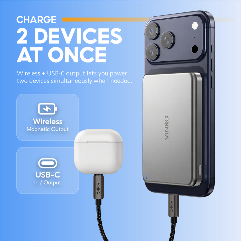VINKO V16 Magnetic Wireless Power Bank