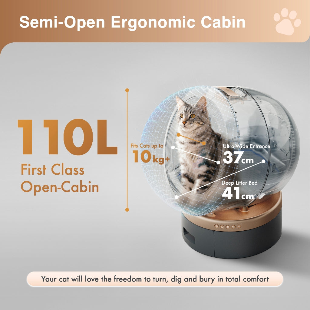 MOVA MeowgicPod LR10 Prime Self-Cleaning Cat Litter Box