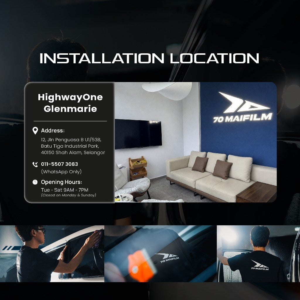 70mai Nano Ceramic Window Tint Essential Series (Installation Deposit)
