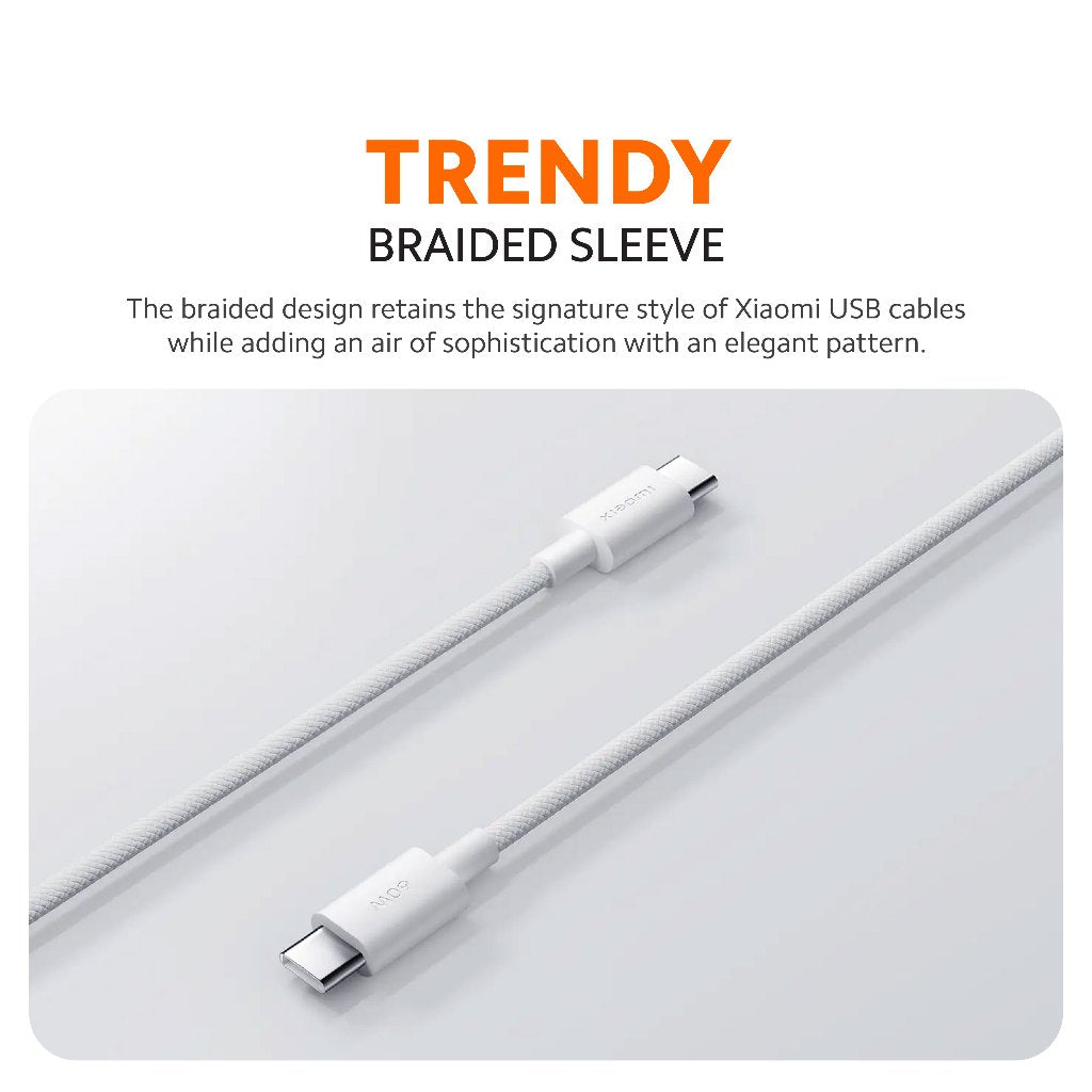 Xiaomi 3A Braided USB-C to USB-C Cable