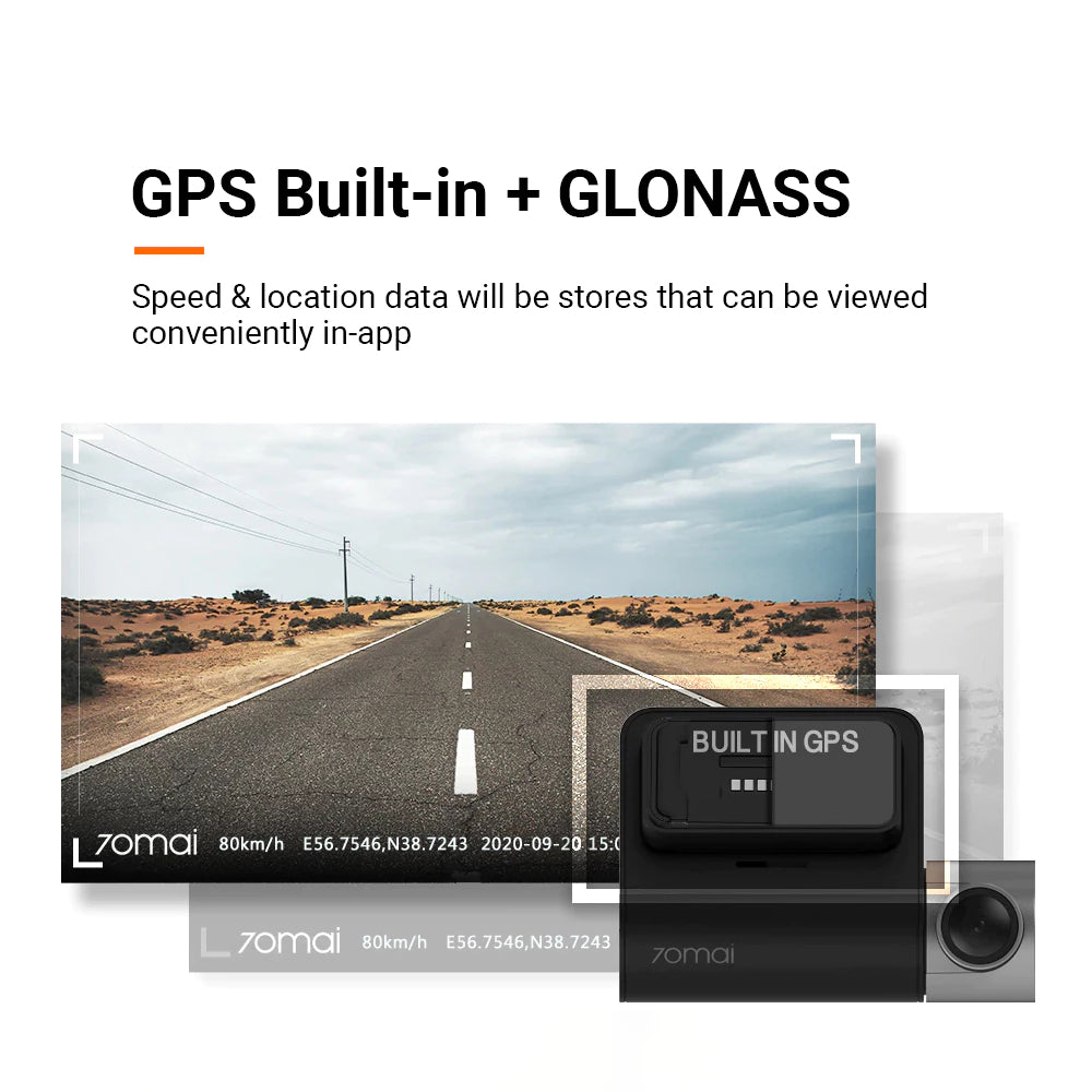 70mai A500s Front and Rear Dash Cam