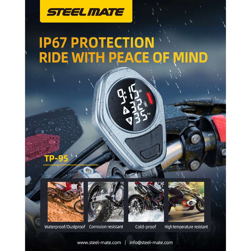 Steelmate Car and Motorcycle TPMS Bundle