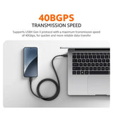 Xiaomi 6A High-Speed USB4 Braided USB-C to USB-C Cable