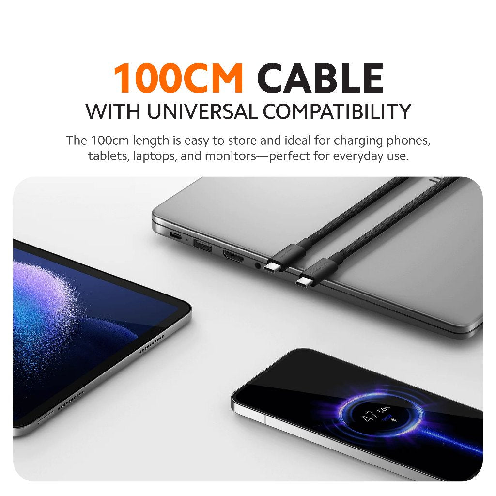 Xiaomi 6A High-Speed USB4 Braided USB-C to USB-C Cable